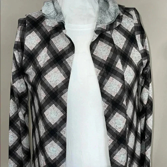 Retrology Hooded Open Front Cardigan​​​ - Picture 2 of 8